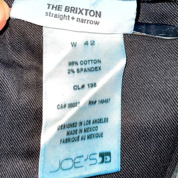 JOE'S JEANS MENS THE BRIXTON ELMER DARK BLUE STRAIGHT + NARROW SIZE 42 X 32 NWT - Picture 7 of 11